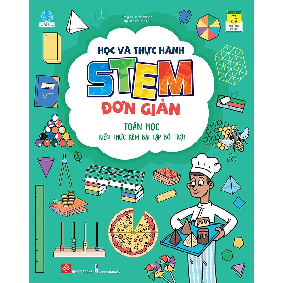 hộp sách học và thực hành stem đơn giản: toán học, khoa học, công nghệ, kỹ thuật