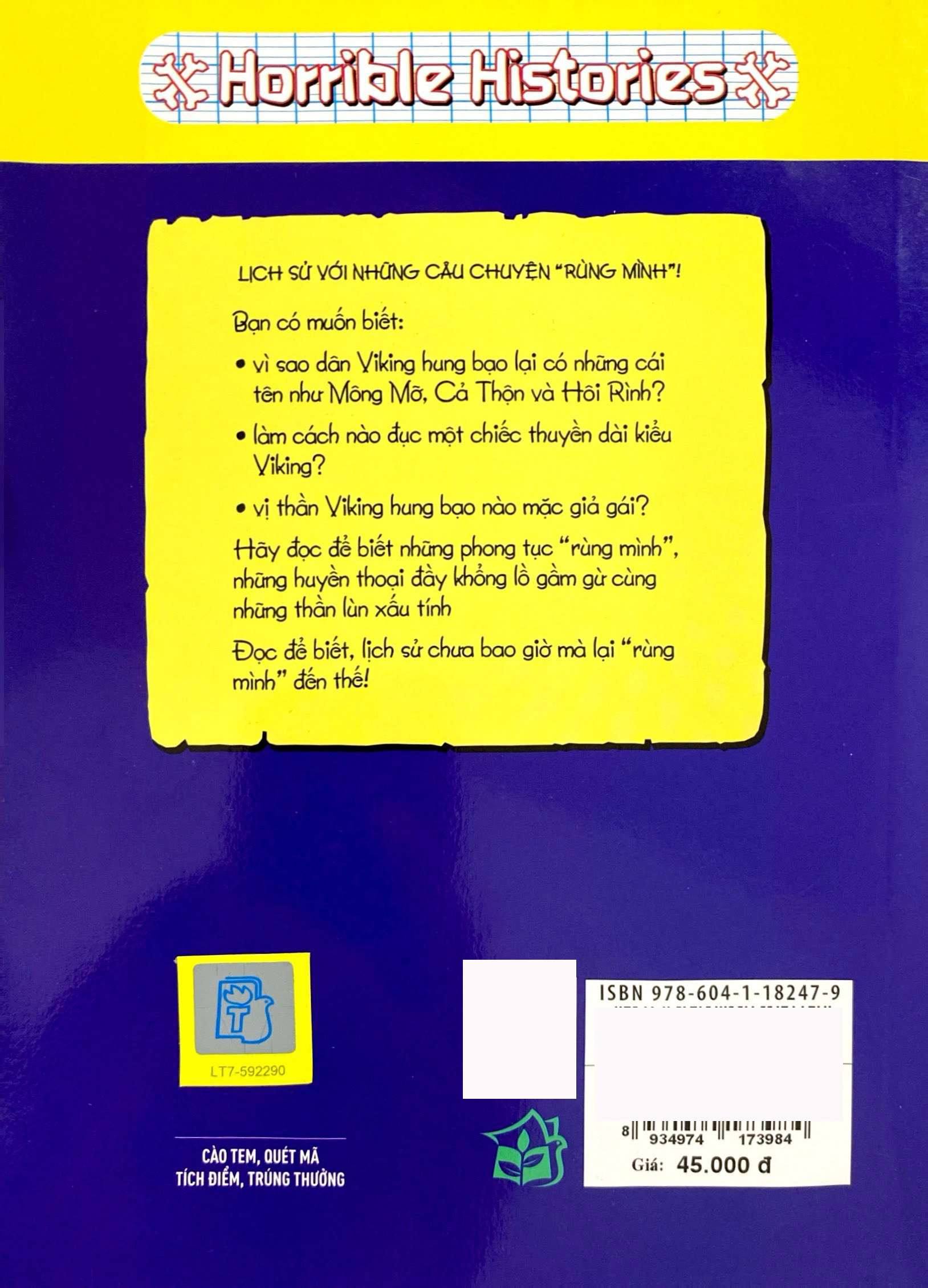 horrible histories - viking hung bạo (tái bản 2021)