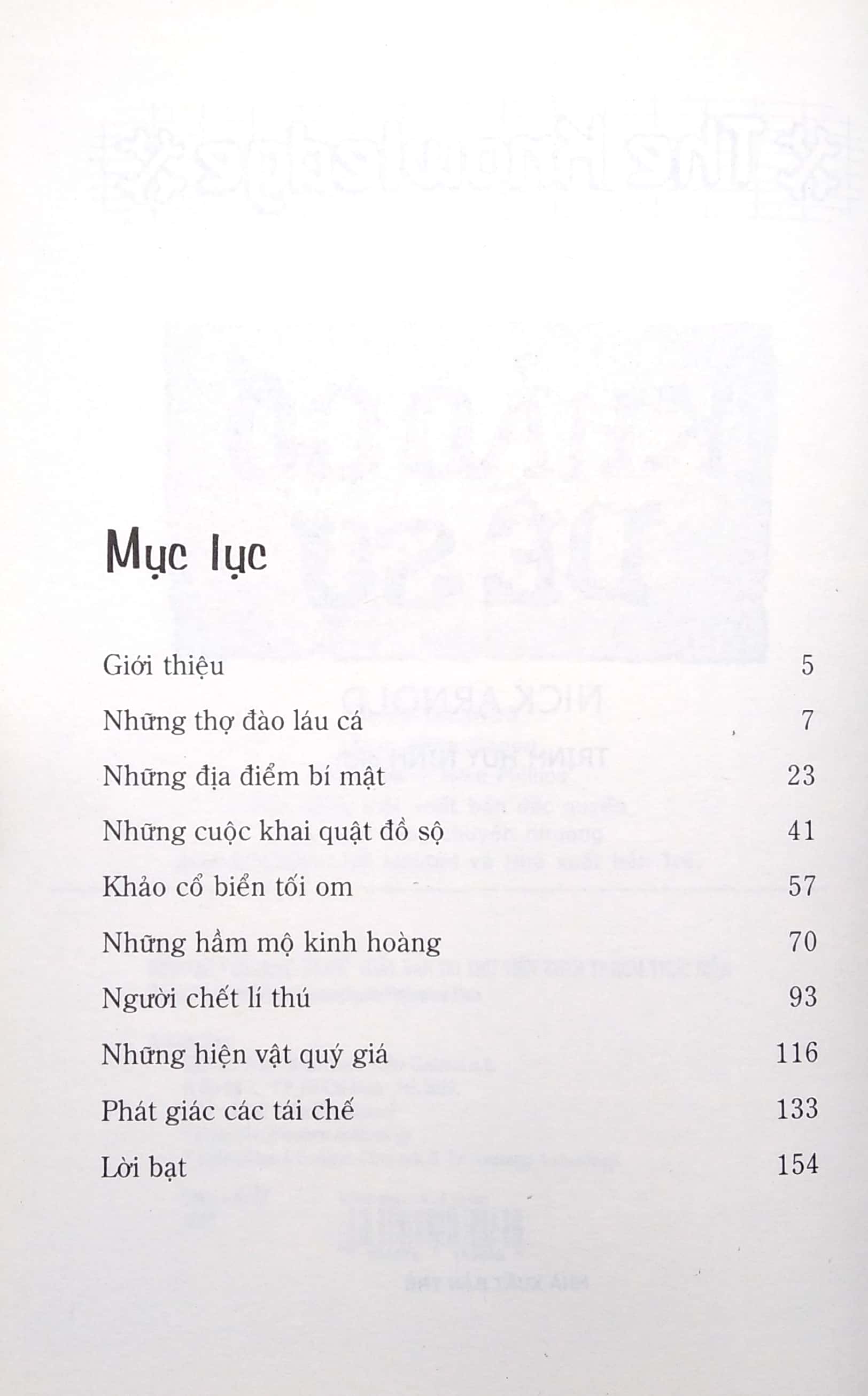 horrible knowledge: khảo cổ dễ sợ