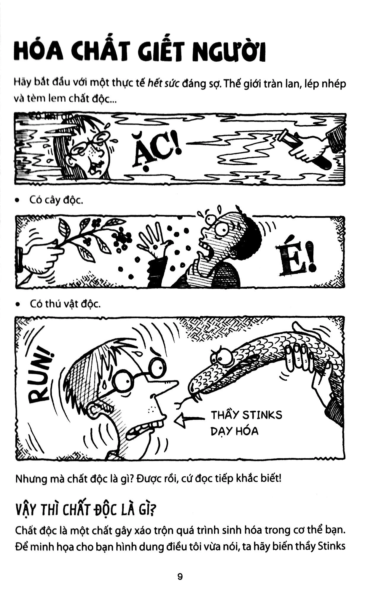 horrible science - chất độc nhức xương