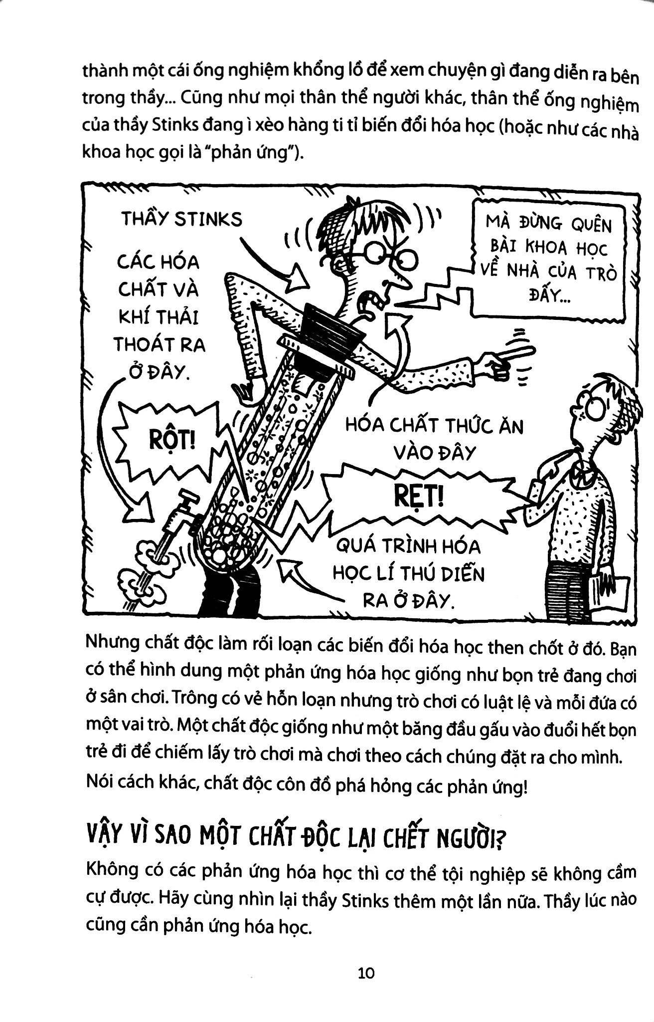 horrible science - chất độc nhức xương