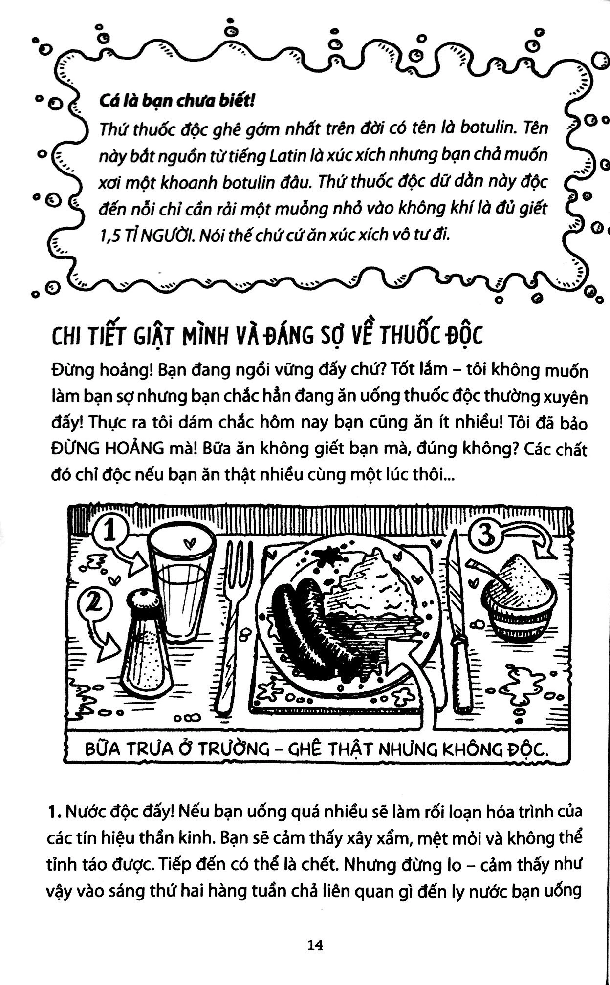 horrible science - chất độc nhức xương