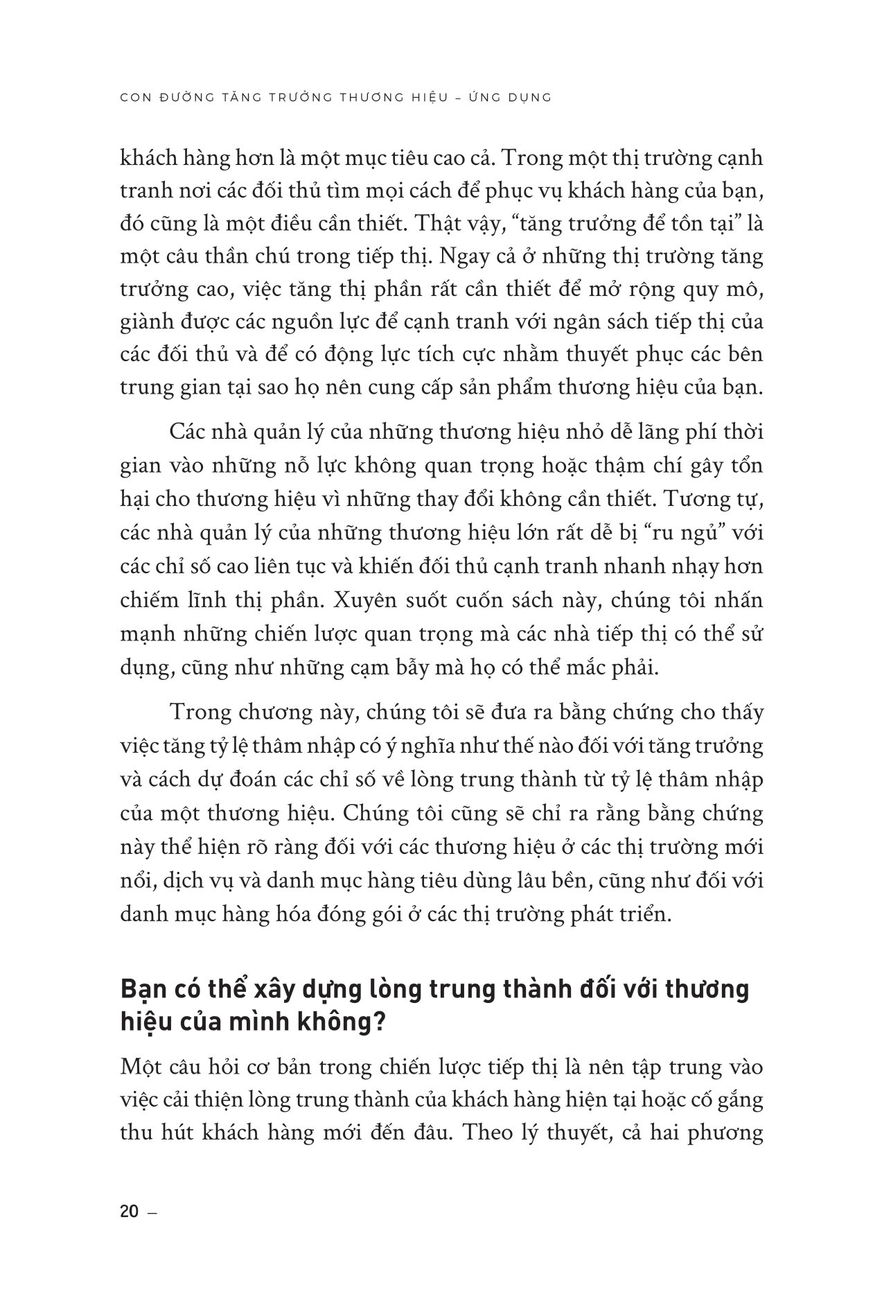 how brands grow - con đường tăng trưởng thương hiệu - ứng dụng (tái bản 2023)