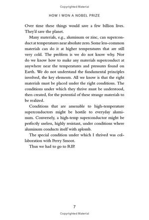 how i won a nobel prize