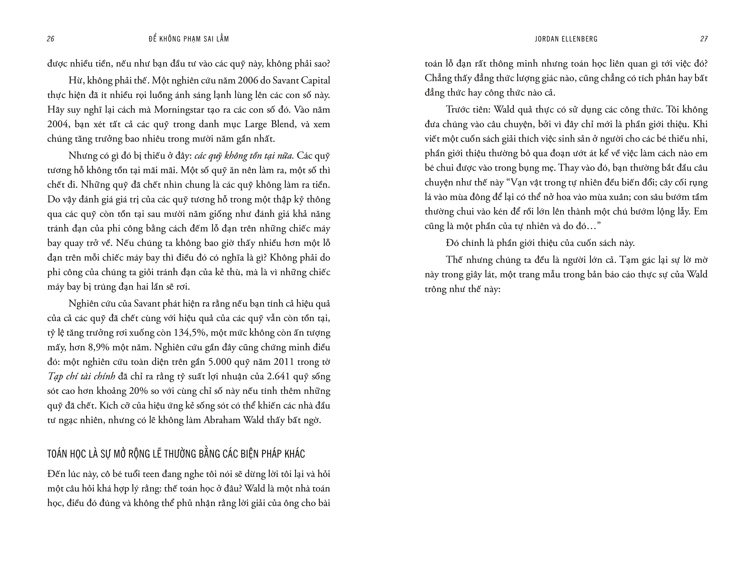 how not to be wrong - để không phạm sai lầm - toán học ẩn chứa trong cuộc sống