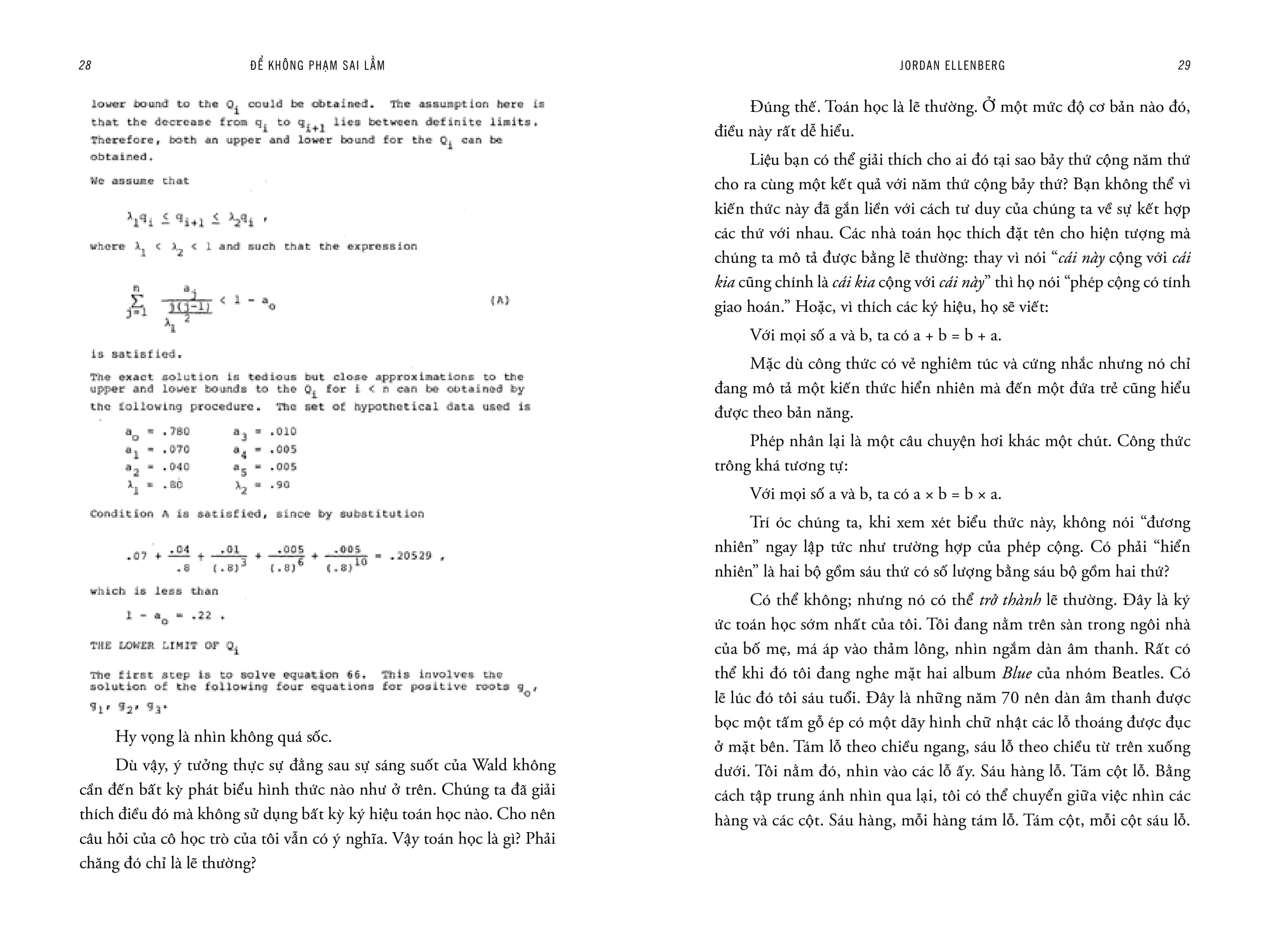 how not to be wrong - để không phạm sai lầm - toán học ẩn chứa trong cuộc sống