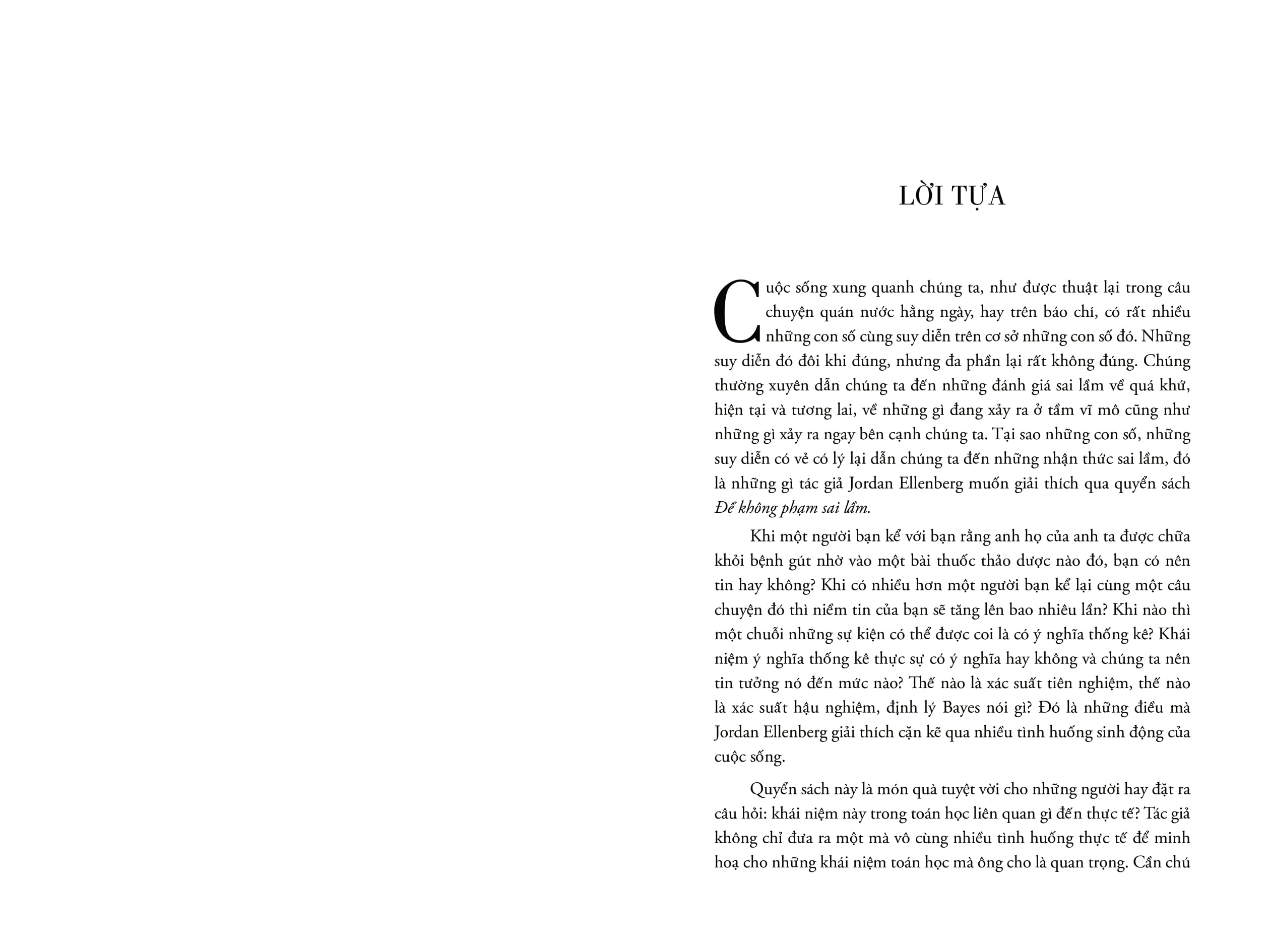 how not to be wrong - để không phạm sai lầm - toán học ẩn chứa trong cuộc sống