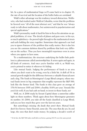 how not to be wrong: the power of mathematical thinking