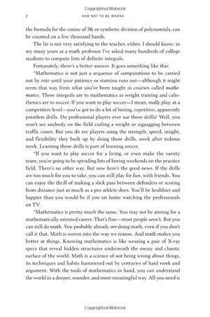 how not to be wrong: the power of mathematical thinking