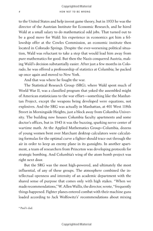 how not to be wrong: the power of mathematical thinking