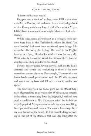 how not to fall apart: lessons learned on the road from self-harm to self-care