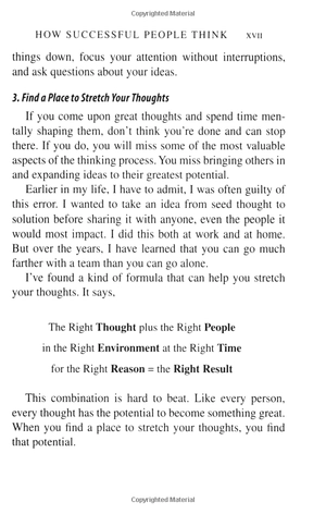 how successful people think: change your thinking, change your life