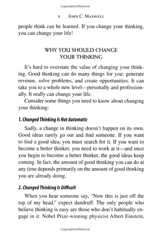 how successful people think: change your thinking, change your life