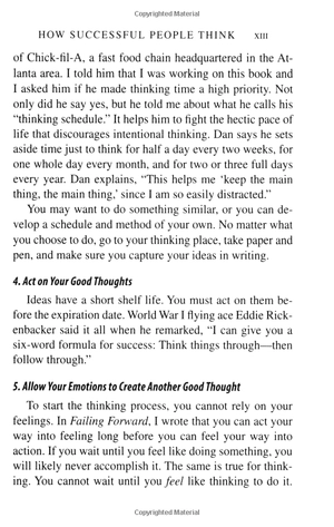 how successful people think: change your thinking, change your life