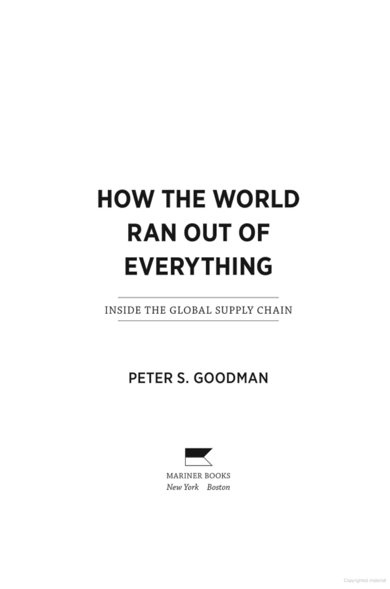 How The World Ran Out Of Everything