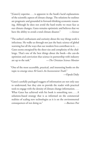 how to avoid a climate disaster: the solutions we have and the breakthroughs we need