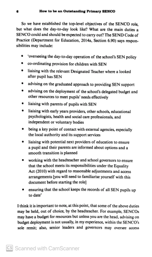 how to be an outstanding primary senco (outstanding teaching)