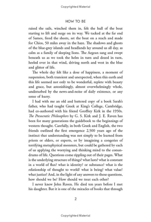 how to be - life lessons from the early greeks