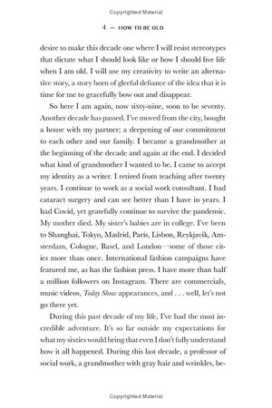 how to be old - lessons in living boldly from the accidental icon