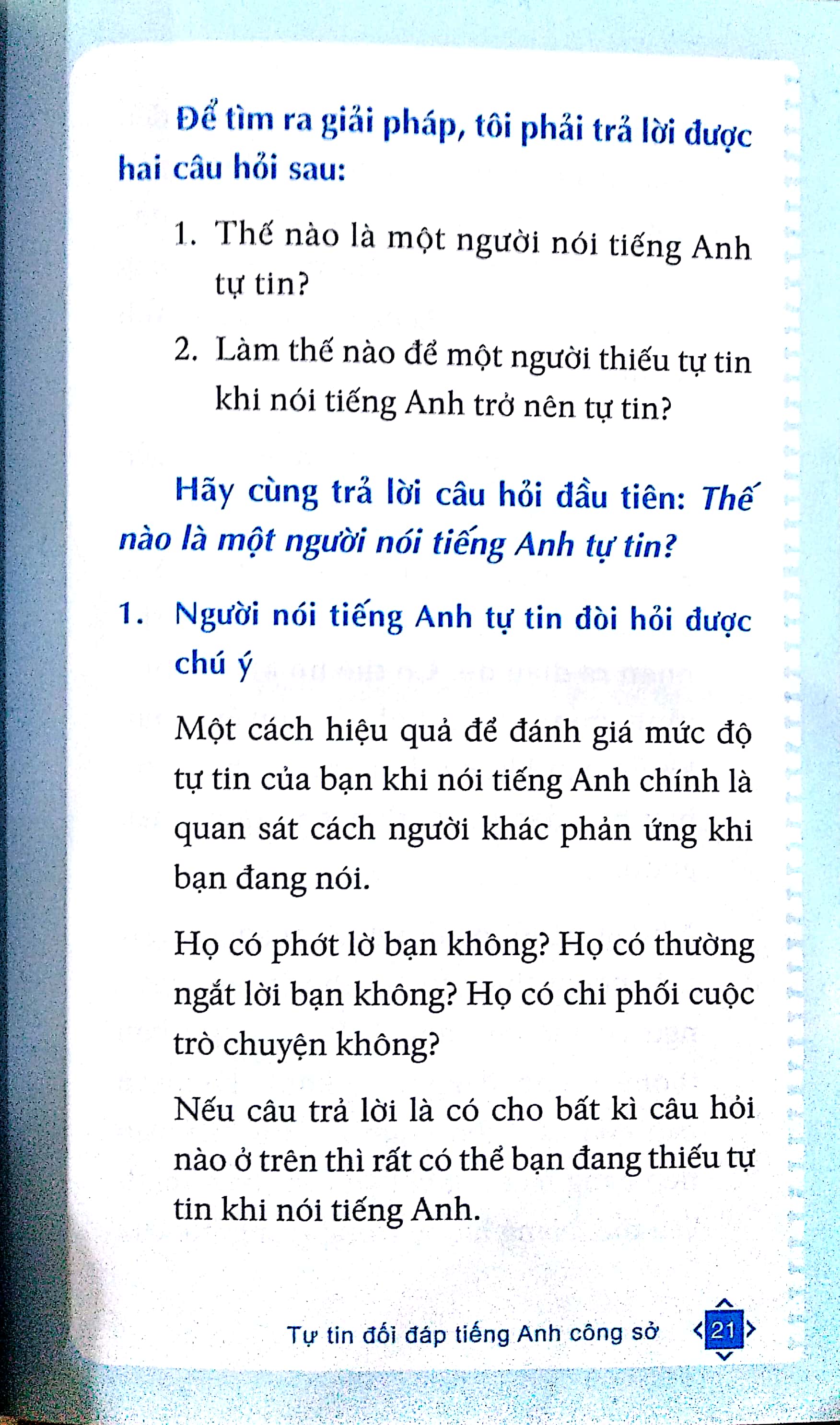 how to become a confident english speaker at work - tự tin đối đáp tiếng anh công sở