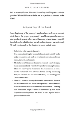 how to calm your mind