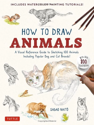 how to draw animals - a visual reference guide to sketching 100 animals including popular dog and cat breeds!