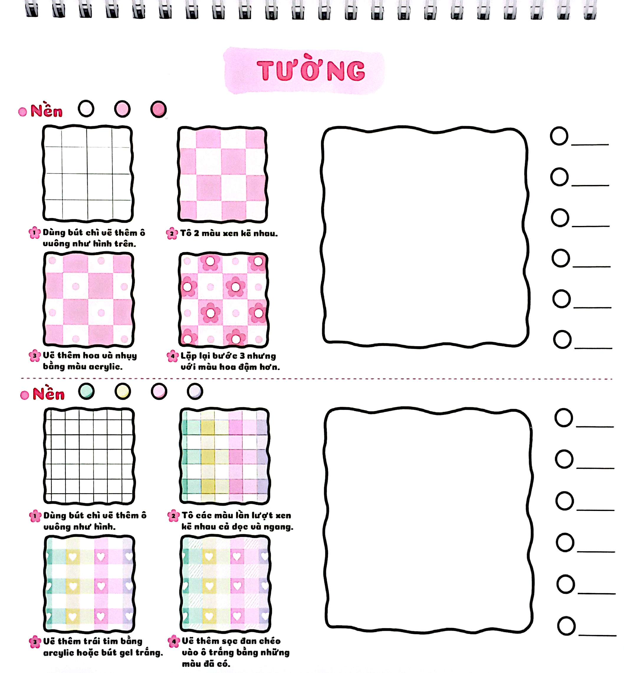 How To Draw Cute Patterns - To Mau Nghe Thuat That De - Ai Cung Co The To Mau Dep!