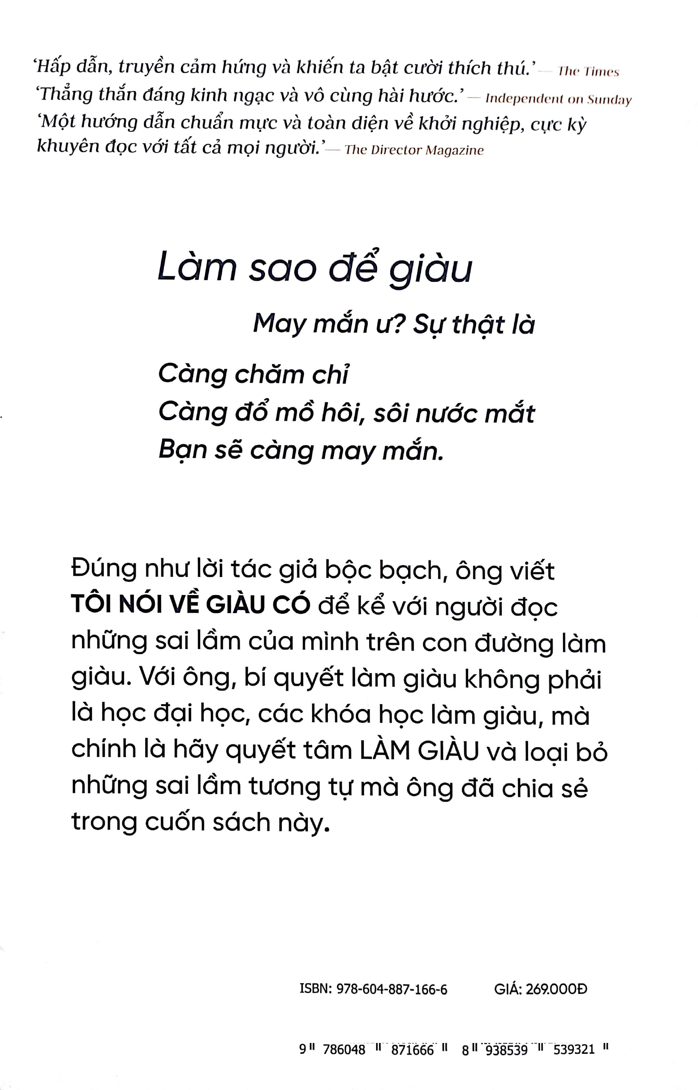 how to get rich - tôi nói về giàu có - tri thức tinh lọc từ một trong những doanh nhân tự thân giàu có nhất nước anh