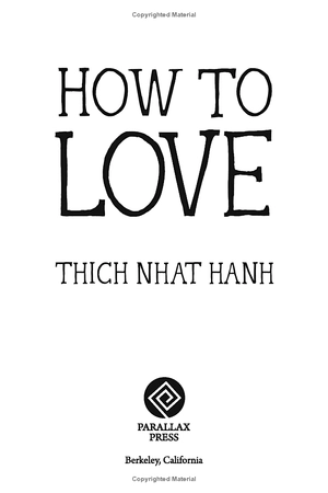 how to love (mindfulness essentials)