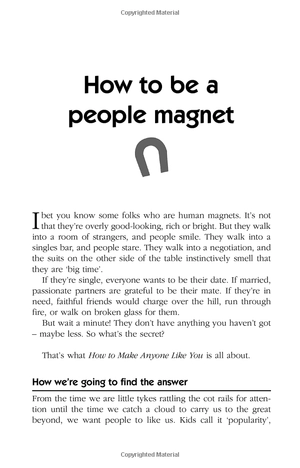 how to make anyone like you: proven ways to become a people magnet