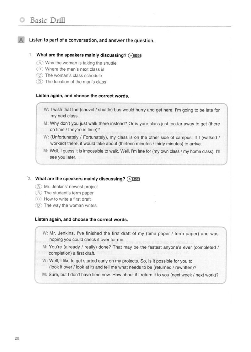 how to master skills for the toefl ibt: listening basic (with audio cd)