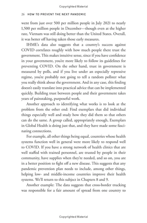 how to prevent the next pandemic