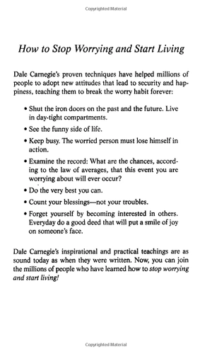 how to stop worrying & start living