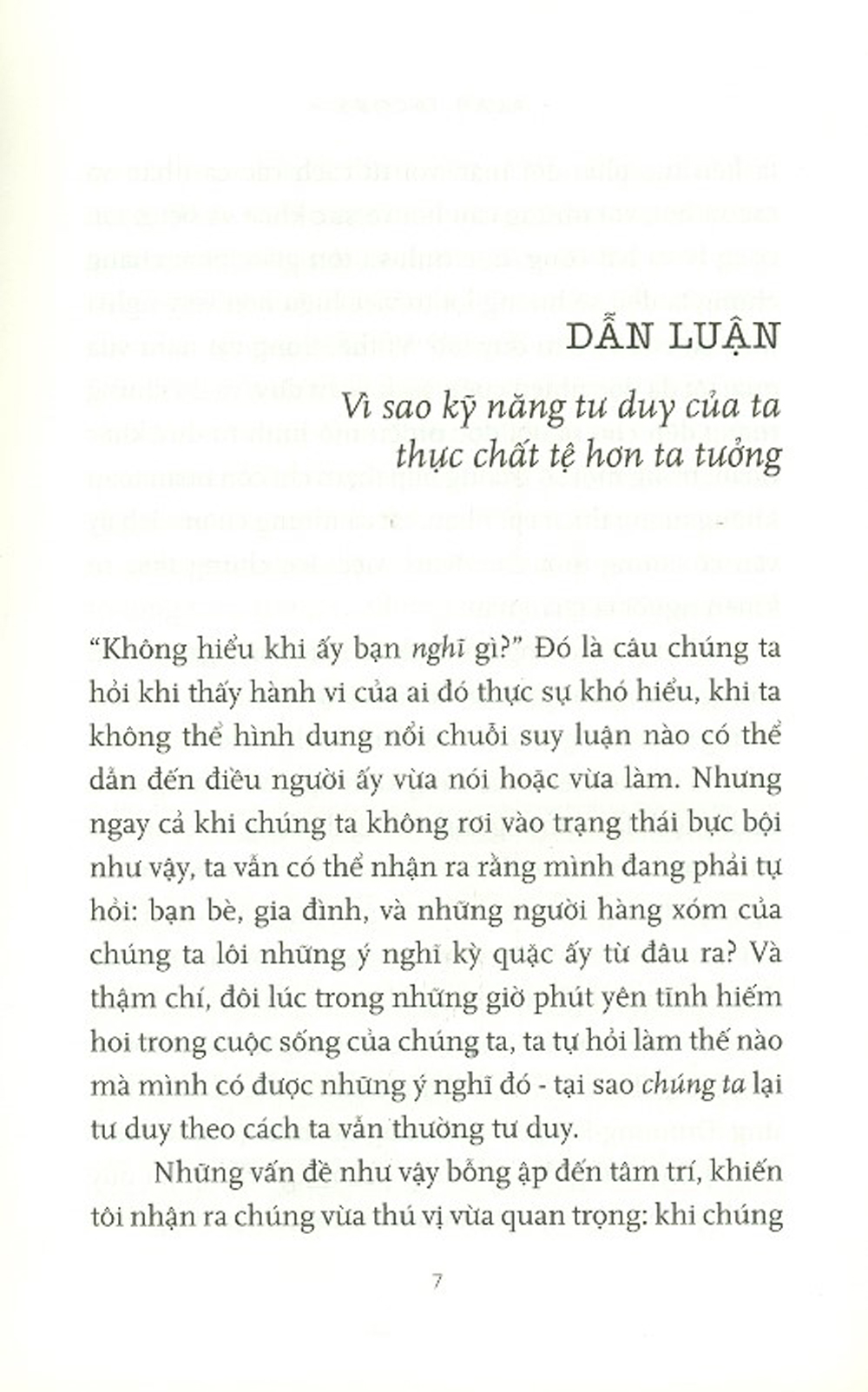 how to think - cách tư duy: hướng dẫn sinh tồn trong một thế giới đầy bất đồng
