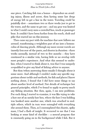 how to think like a fish: and other lessons from a lifetime in angling