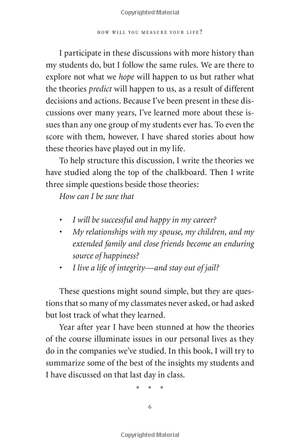 how will you measure your life?