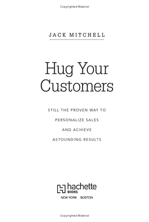 hug your customer : the proven way to personalize sales and ...