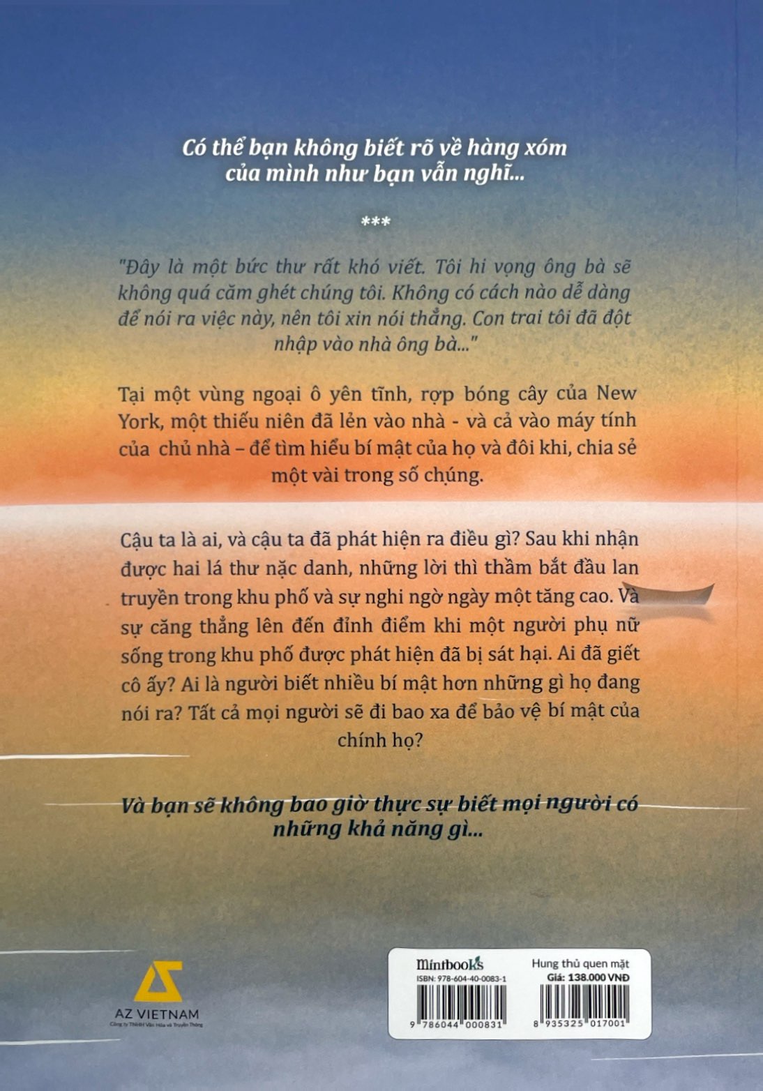 hung thủ quen mặt - tặng kèm bookmark