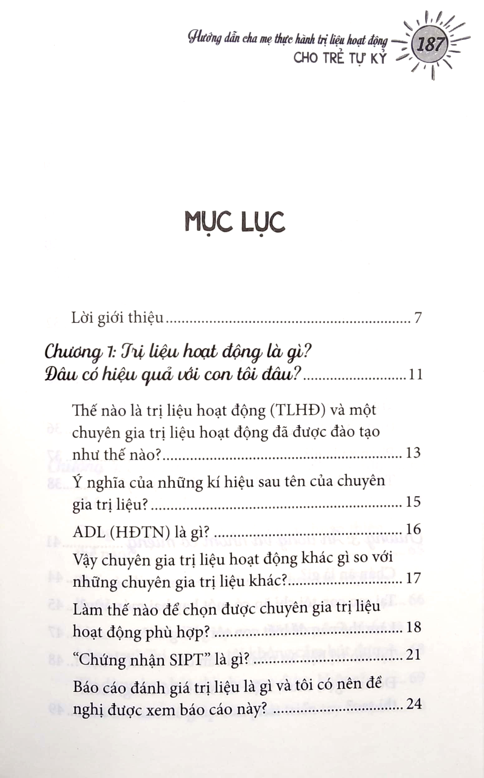hướng dẫn cha mẹ thực hành trị liệu hoạt động cho trẻ tự kỷ (tái bản 2024)