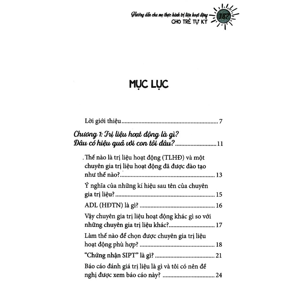 hướng dẫn cha mẹ thực hành trị liệu hoạt động cho trẻ tự kỷ (tái bản 2025)