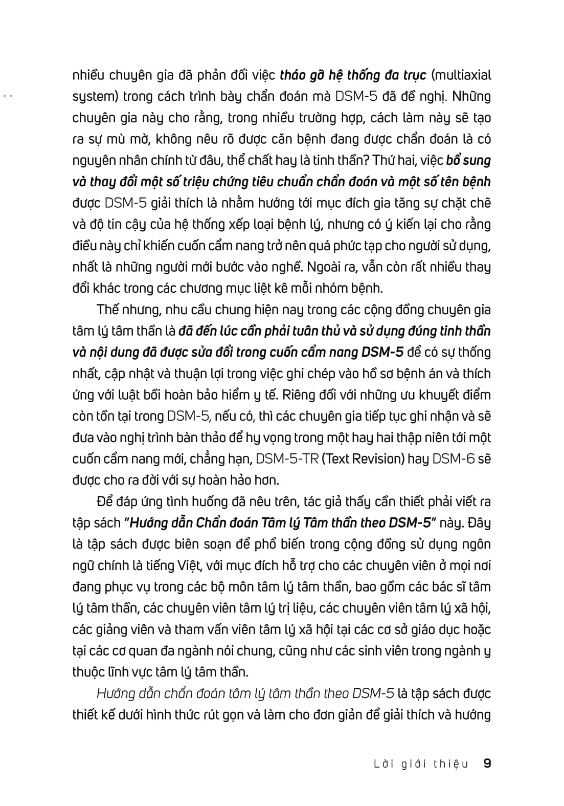 hướng dẫn chẩn đoán tâm lý tâm thần theo dsm-5