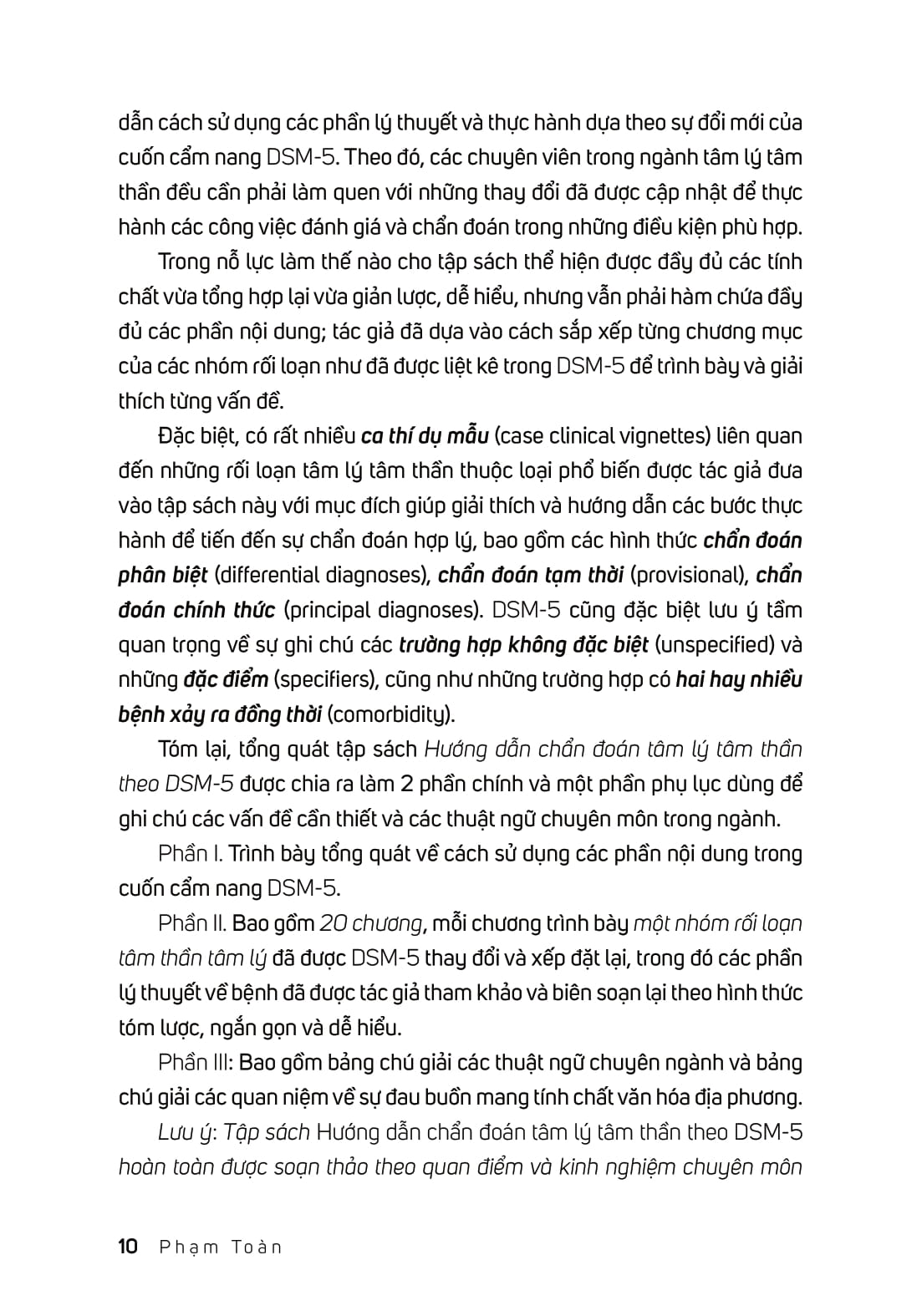 hướng dẫn chẩn đoán tâm lý tâm thần theo dsm-5