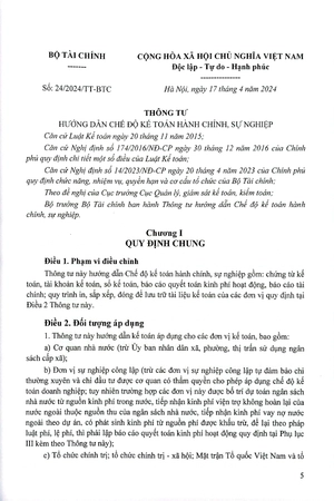 hướng dẫn chế độ kế toán hành chính, sự nghiệp