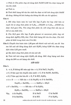 hướng dẫn giải 59 đề thi lớp 9 vào lớp 10 môn hóa học các trường chuyên - lớp chuyên bắc - trung - nam