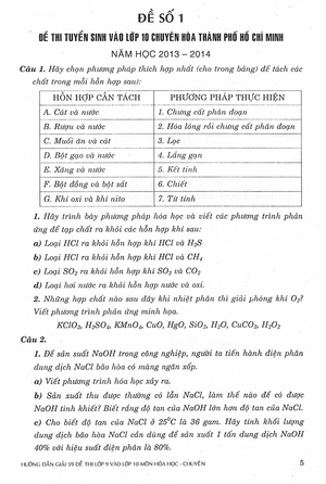 hướng dẫn giải 59 đề thi lớp 9 vào lớp 10 môn hóa học các trường chuyên - lớp chuyên bắc - trung - nam
