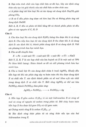 hướng dẫn giải 59 đề thi lớp 9 vào lớp 10 môn hóa học các trường chuyên - lớp chuyên bắc - trung - nam
