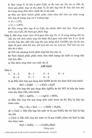 hướng dẫn giải 59 đề thi lớp 9 vào lớp 10 môn hóa học các trường chuyên - lớp chuyên bắc - trung - nam