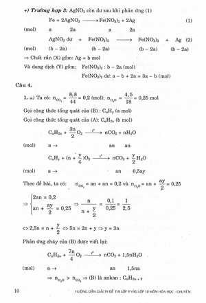 hướng dẫn giải 59 đề thi lớp 9 vào lớp 10 môn hóa học các trường chuyên - lớp chuyên bắc - trung - nam
