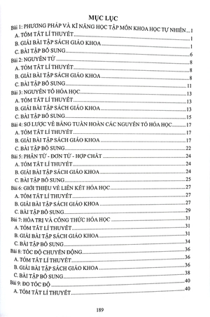 hướng dẫn giải bài tập khoa học tự nhiên 7 (theo bộ sách kết nối tri thức)
