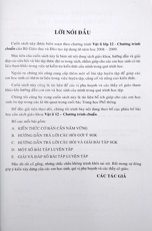 hướng dẫn giải bài tập vật lí lớp 12 (chương trình chuẩn) - 2019